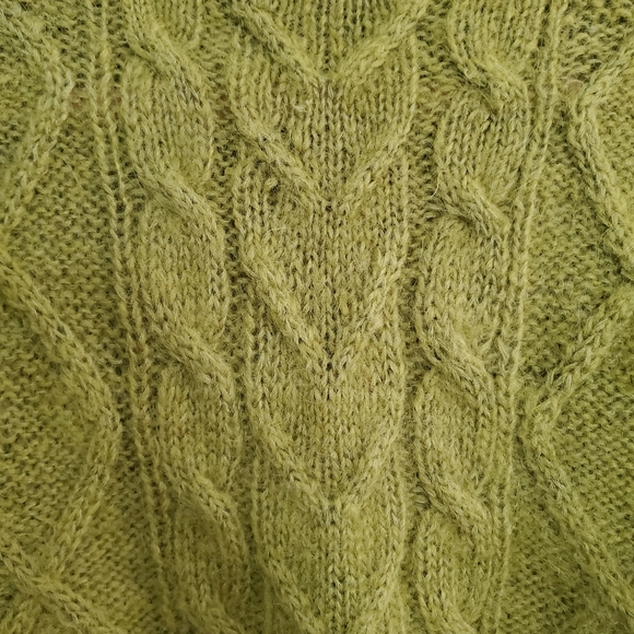 Vintage mohair Limited Express apple green sweater small - Picture 4 of 7